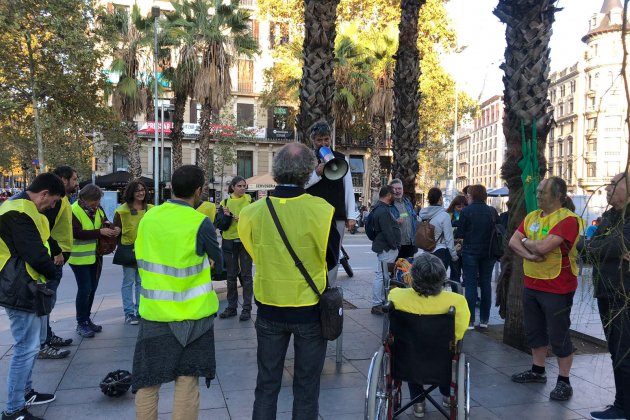 voluntaris plaça universitat peto groc - marina fernandez
