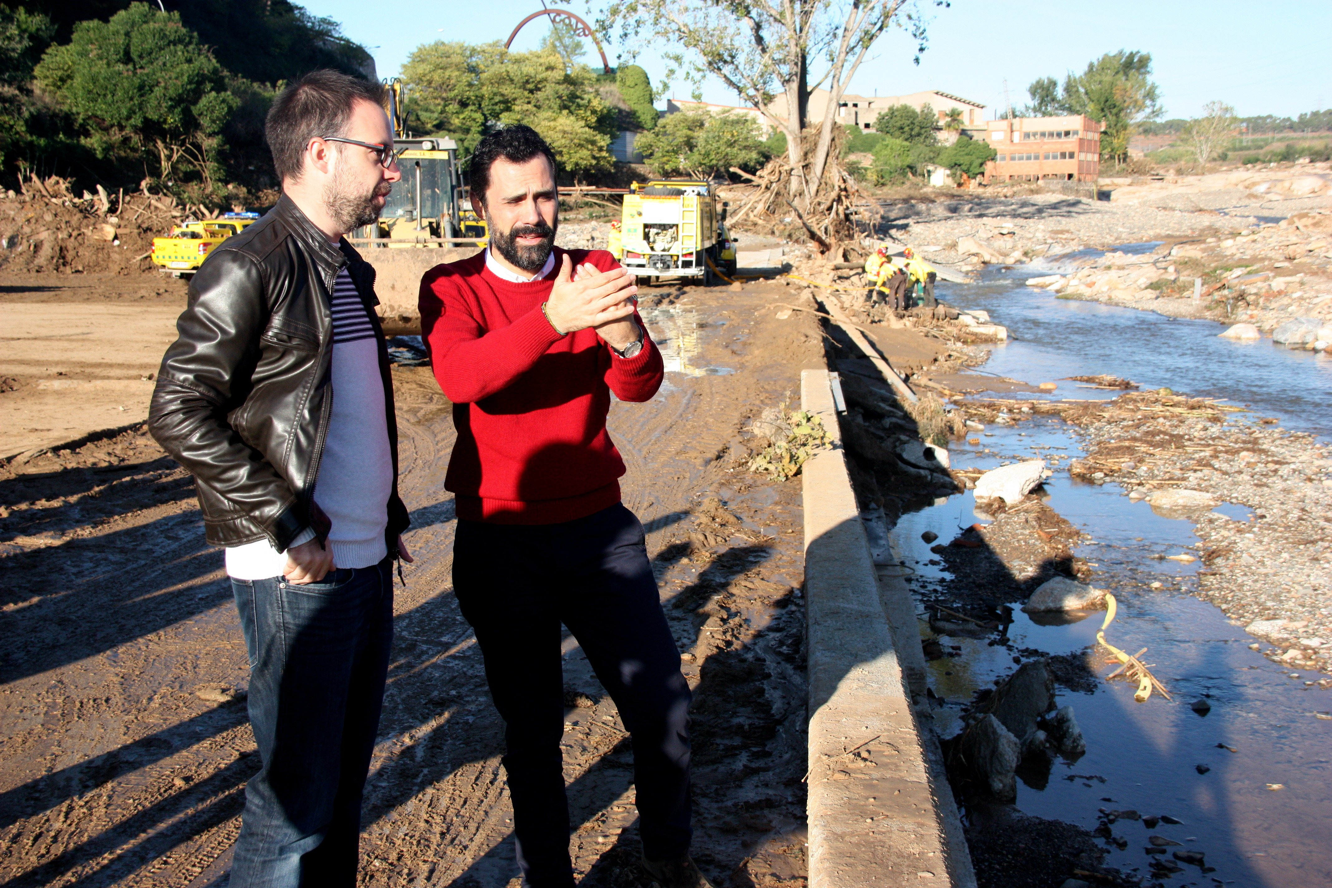 Roger Torrent temporal Espluga Francolí ACN Roger Torrent temporal Espluga Francolí ACN