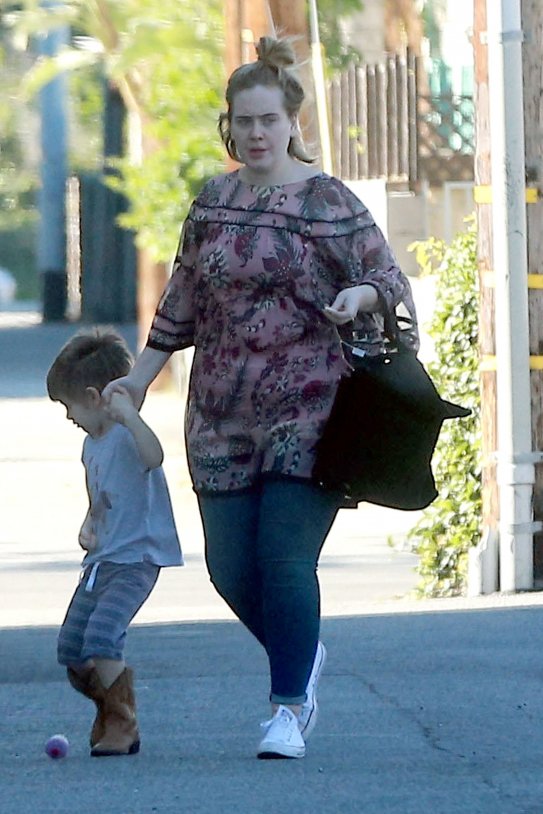 adele e hijo GTRES