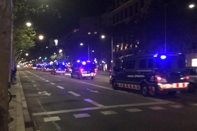 manifestació Via Laietana furgons mossos esquadra 26 O Guillem Camós