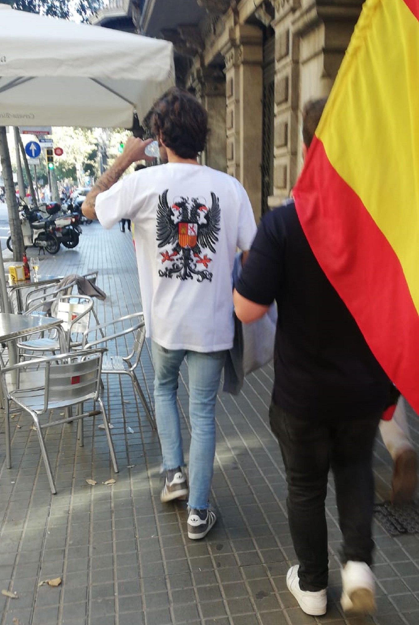 Fascistas pArtós Barcelona manifestación unionista 27 O Marc Ortín