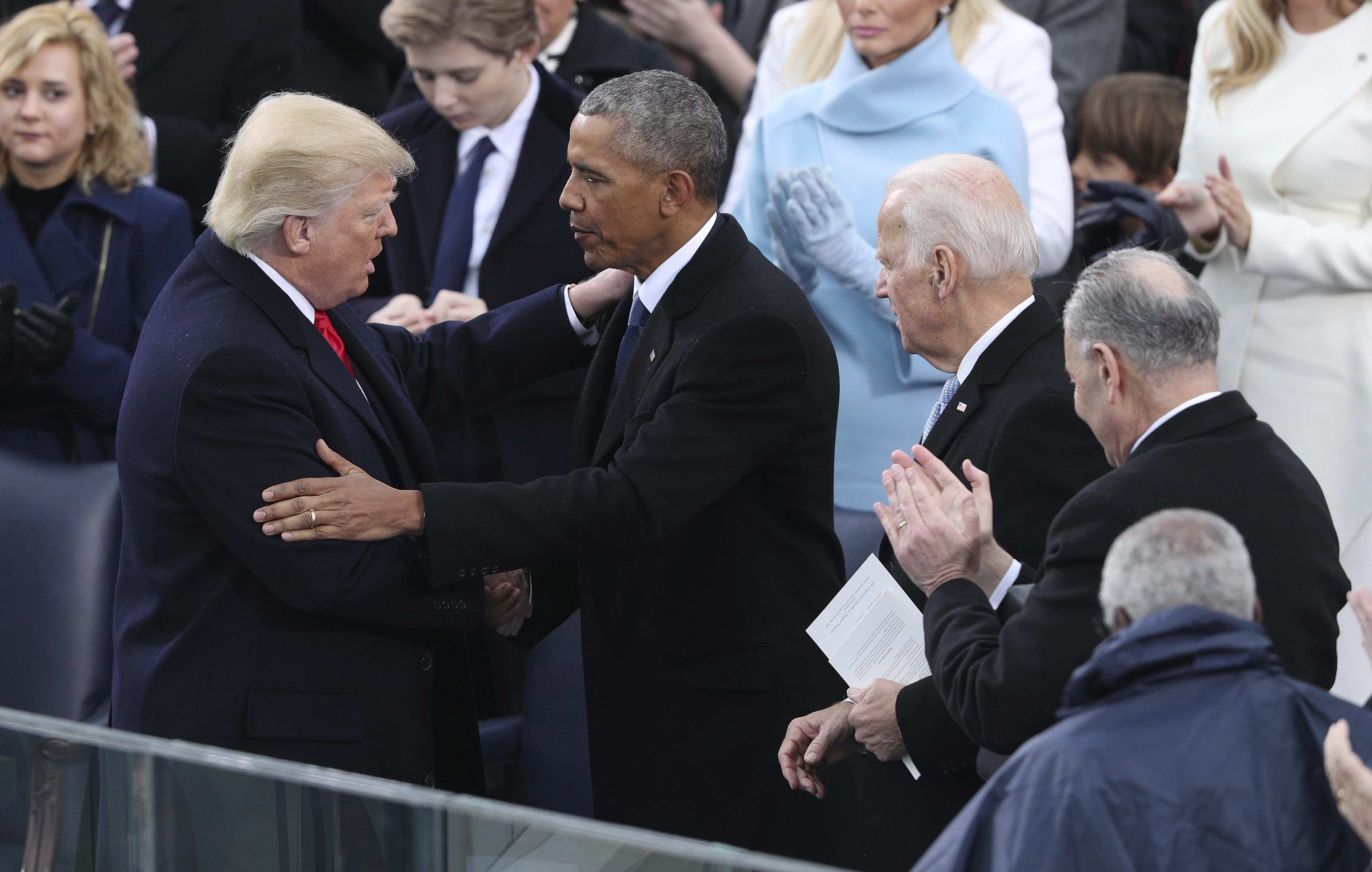 L'arribada de Trump i l'adéu d'Obama, en imatges