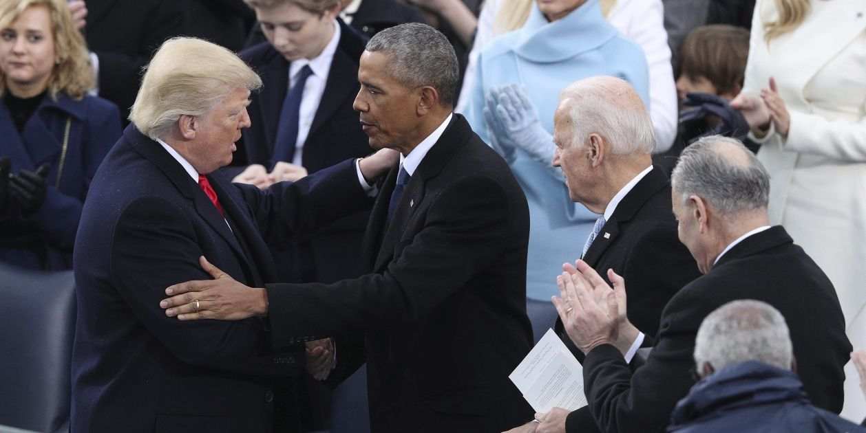 La llegada de Trump y el adiós de Obama, en imágenes