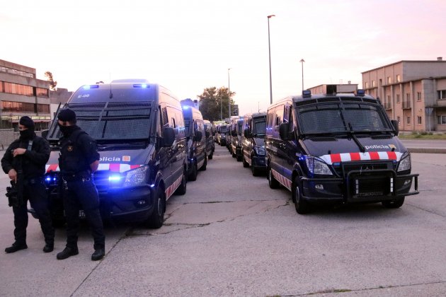 Desplegament policial la Jonquera Tall CDR - ACN Desplegament policial la Jonquera Tall CDR - ACN