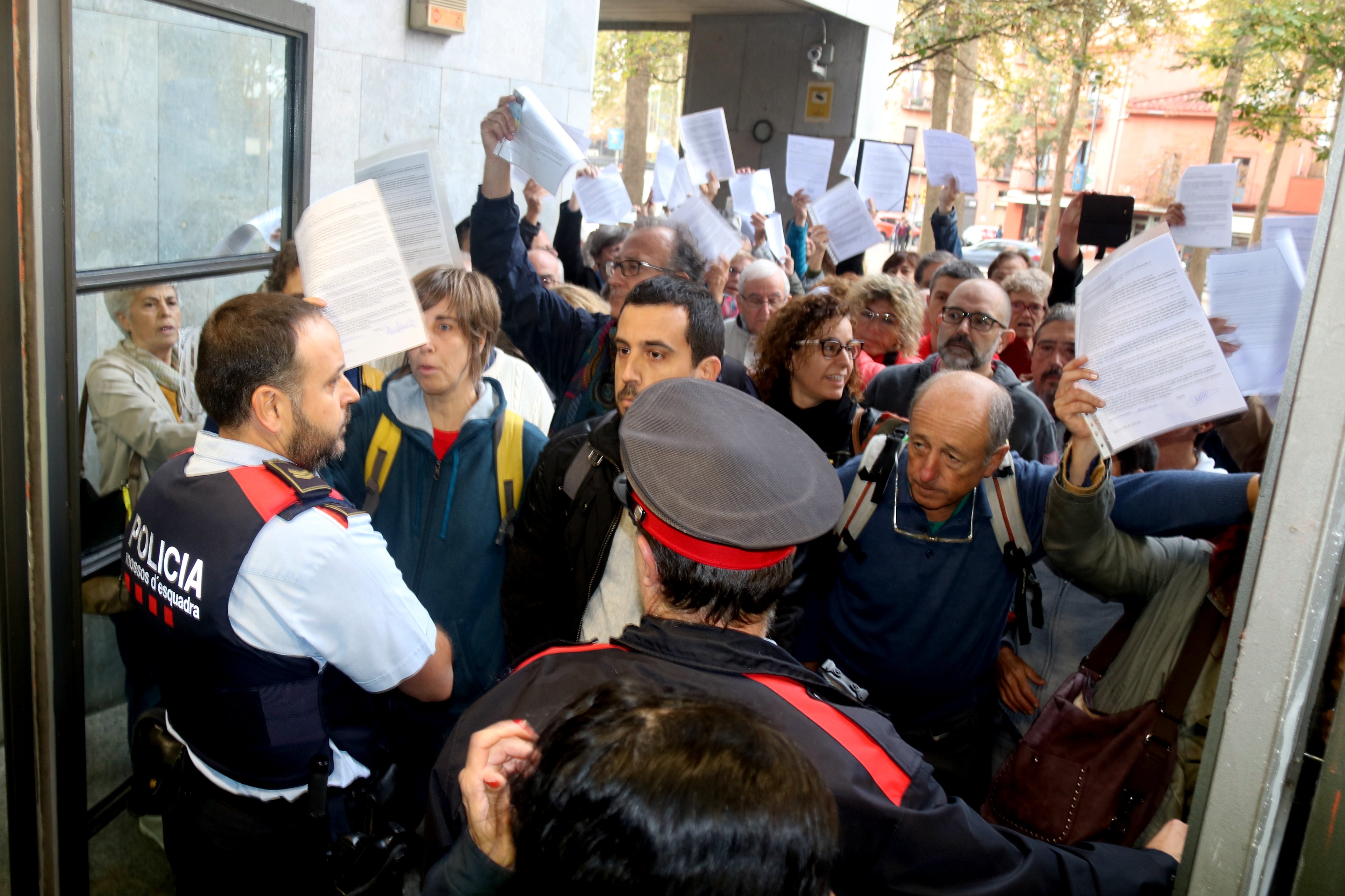 Tensió als jutjats de Girona amb les autoinculpacions per sedició