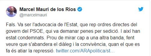 tuit Mauri sobre Iceta