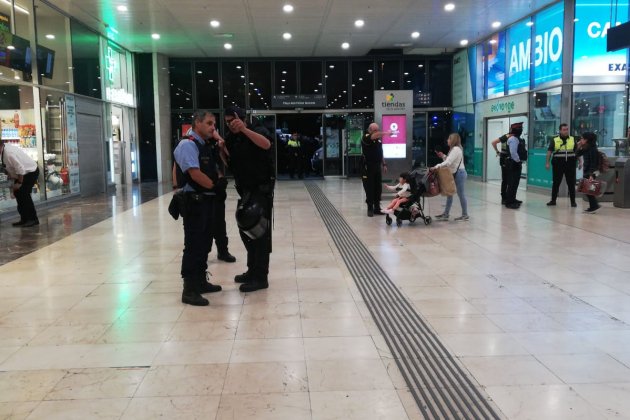 gare de barcelone bloquèe