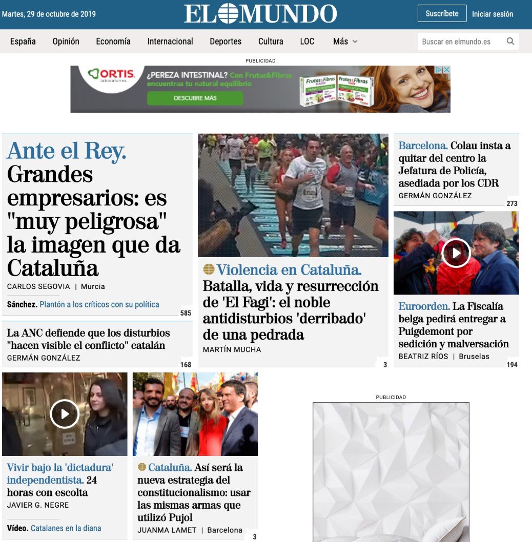 EL MUNDO Diario online líder de información en español