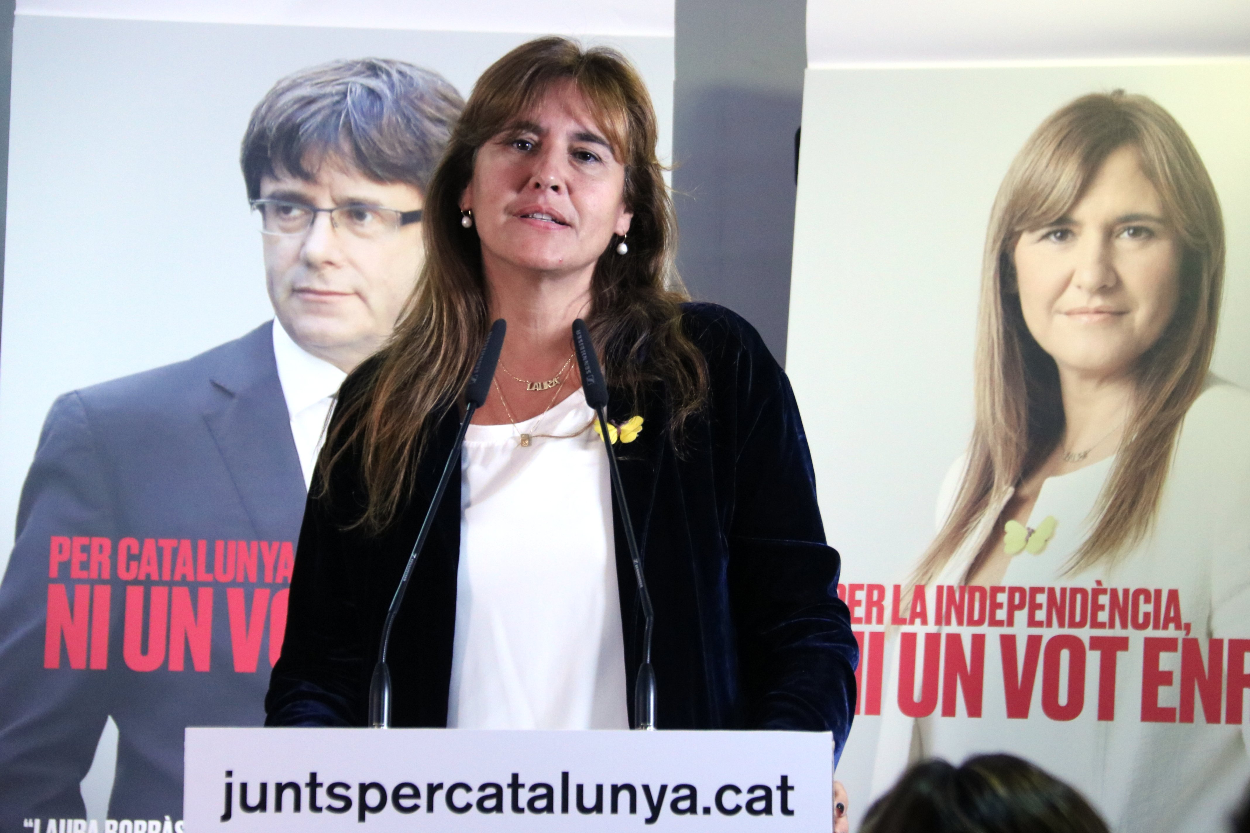 Borràs: "La feina de JxCat a Madrid no és facilitar cap acord amb el PSOE"