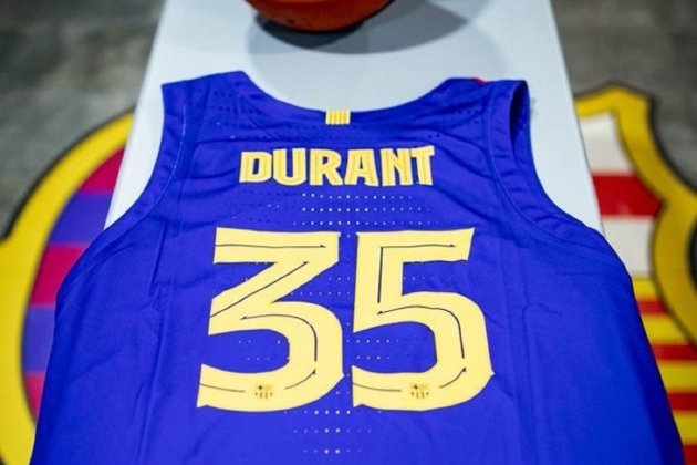 Kevin Durant samarreta Barça bàsquet EuropaPress