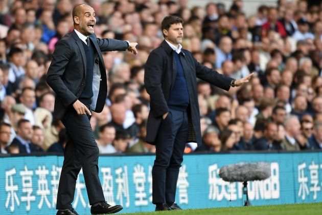 Pep Guardiola Mauricio Pochettino Manchester City Tottenham Efe