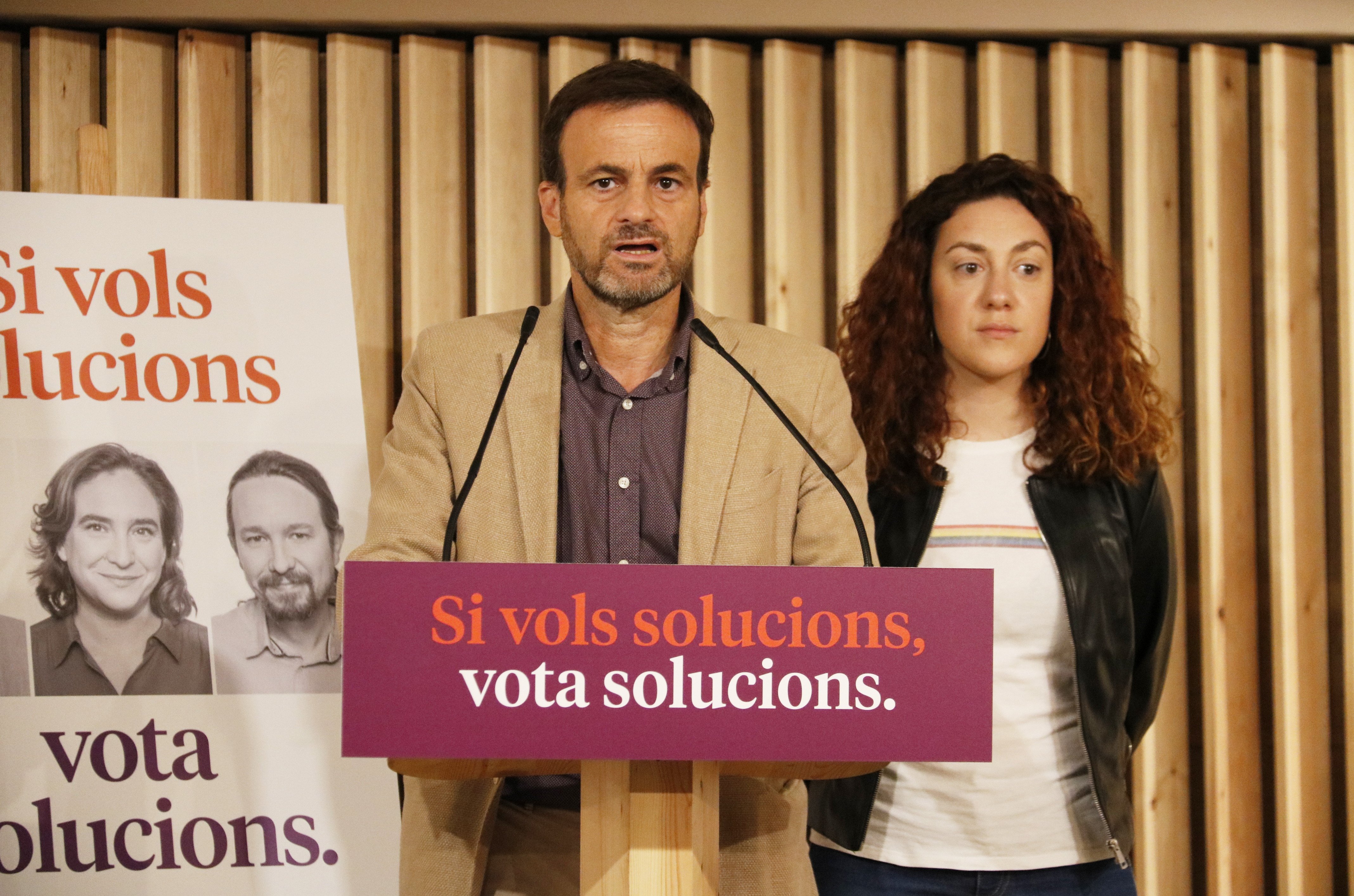 Els comuns es venen com la "solució" als enganys d'independentistes i bipartidisme