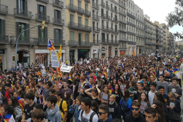 Manifestació estudiants vaga - A.S.Sans
