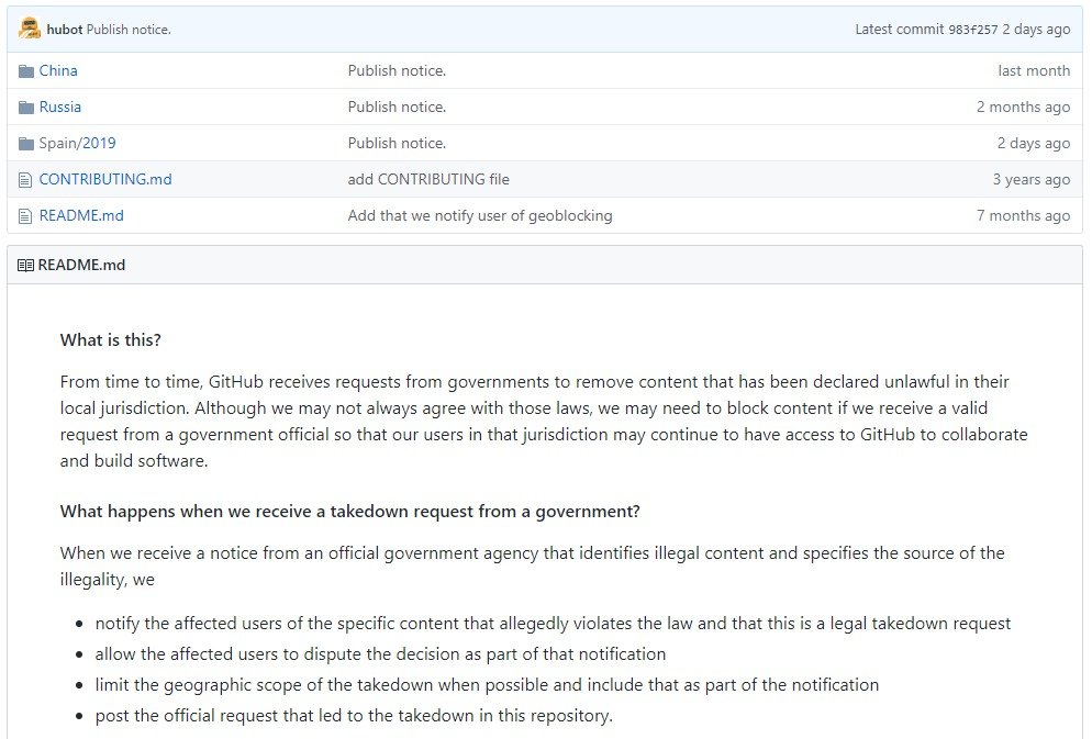 GitHub   github gov takedowns  tsunami democratic 