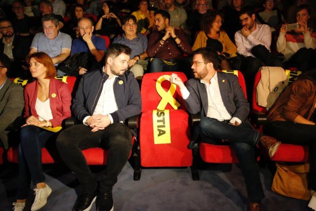 ELNACIONAL Gabriel Rufián Pere Aragonès  ERC acte inici campanya 10N - Sergi Alcàzar