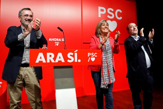 miquel iceta manuel cruz nuria marina acte inici campanya psc - efe