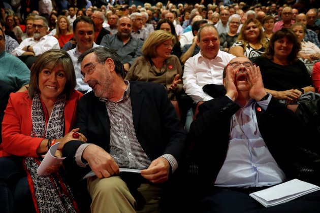 miquel iceta manuel cruz nuria marina acte inici campanya psc - efe