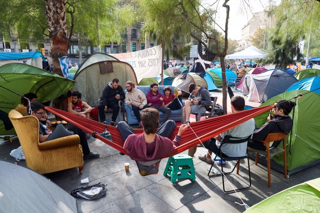 Acampada universidad EFE