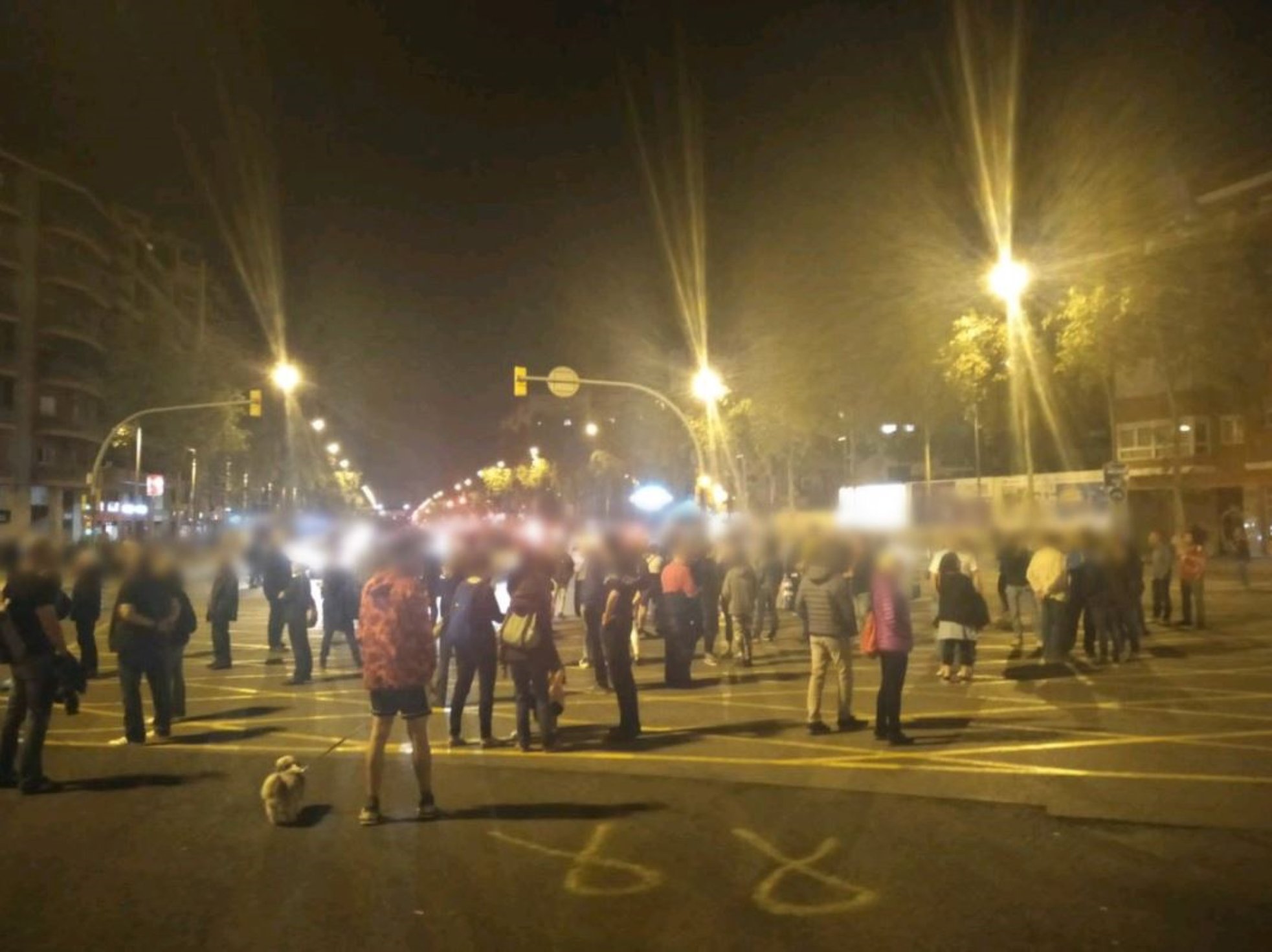 Los CDR cortan la Meridiana de Barcelona