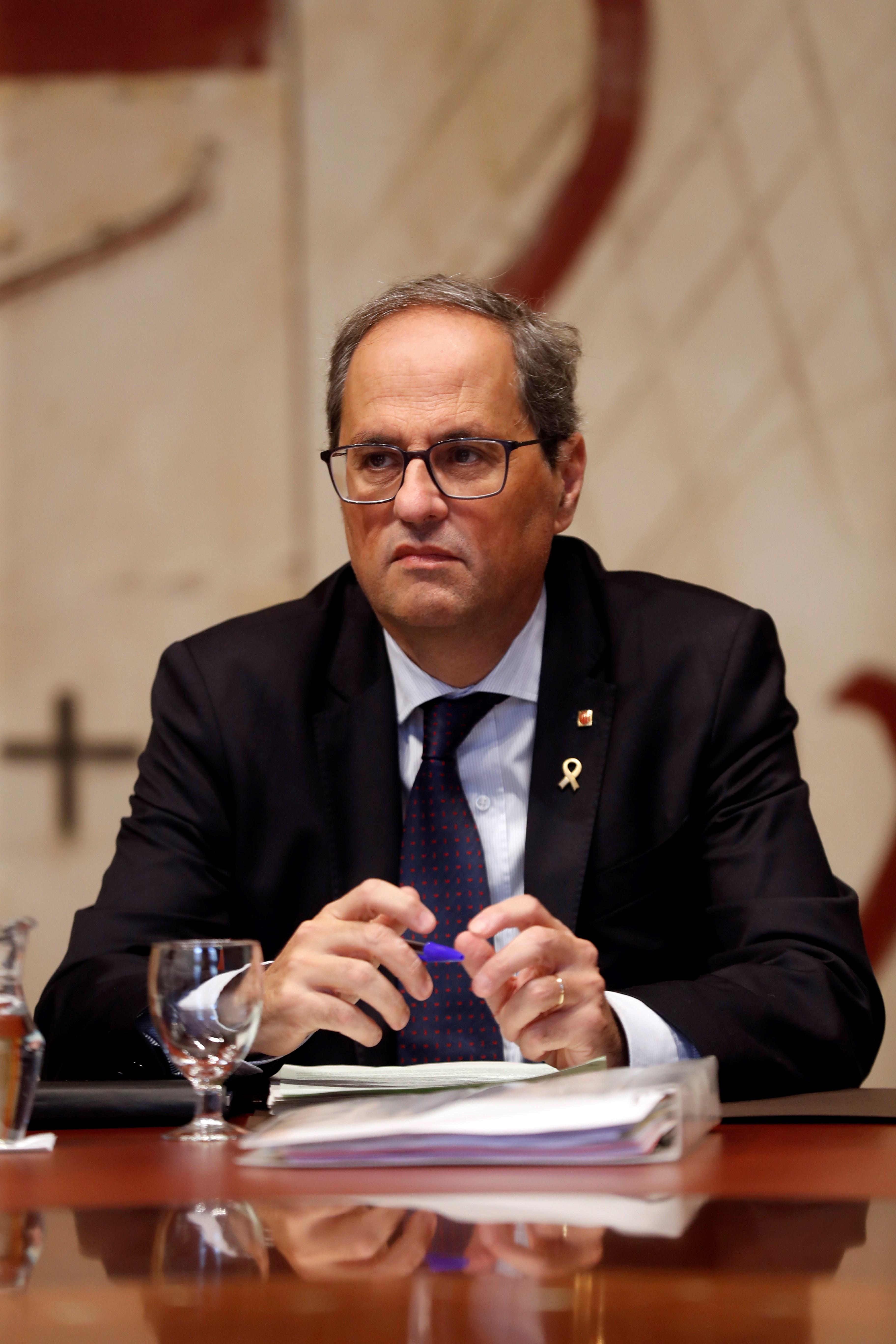 Torra qualifica de "greu, lamentable i penós" que Sánchez prometi fer tornar Puigdemont