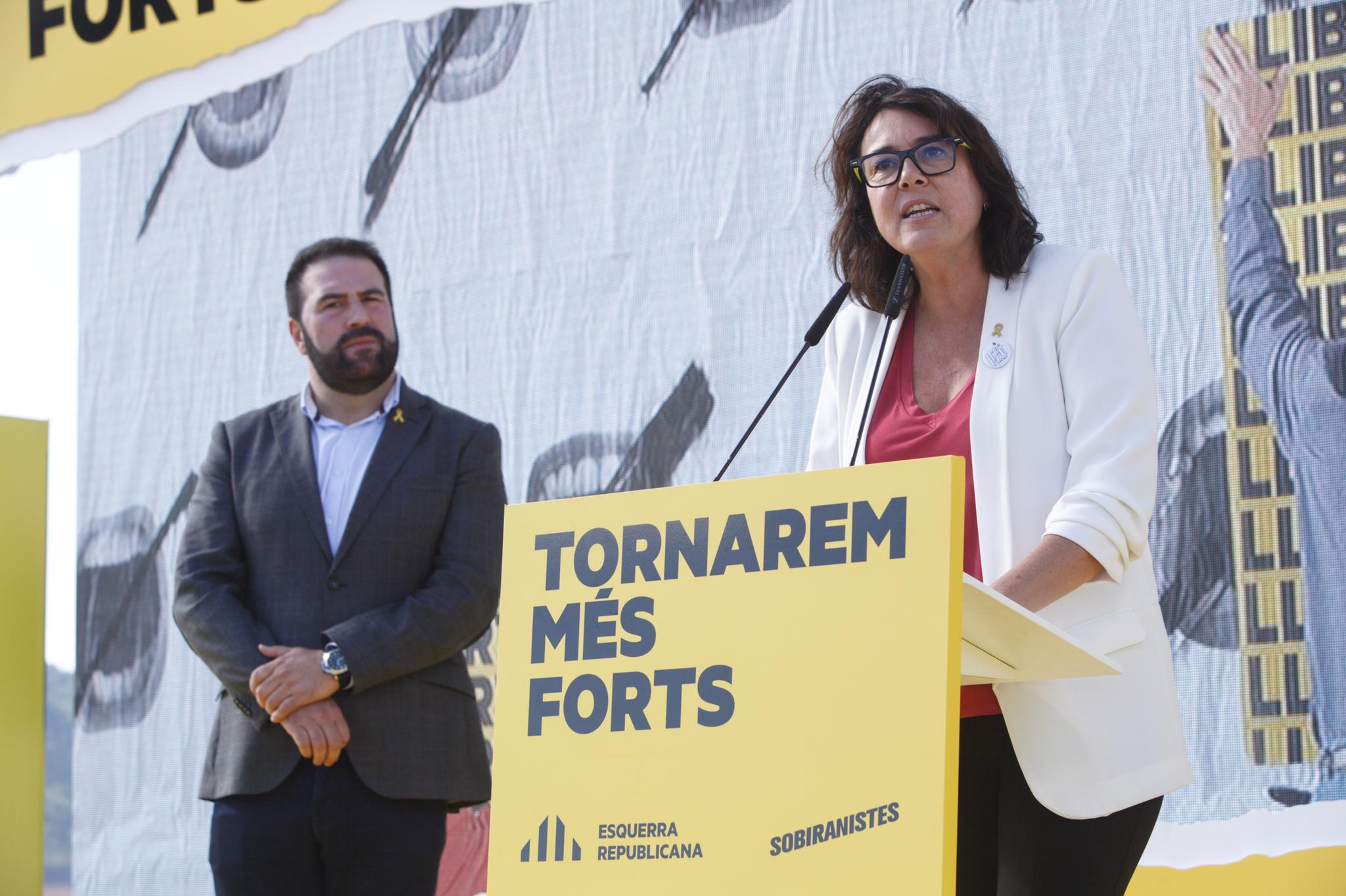 Diana Riba acte ERC Lledoners Miria Comas El nacional Diana Riba acte ERC Lledoners Miria Comas El nacional