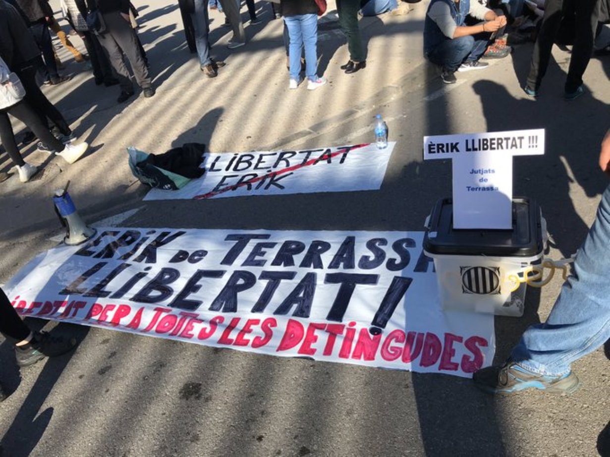 Un terrassenc, a presó per la seva participació en les protestes postsentència