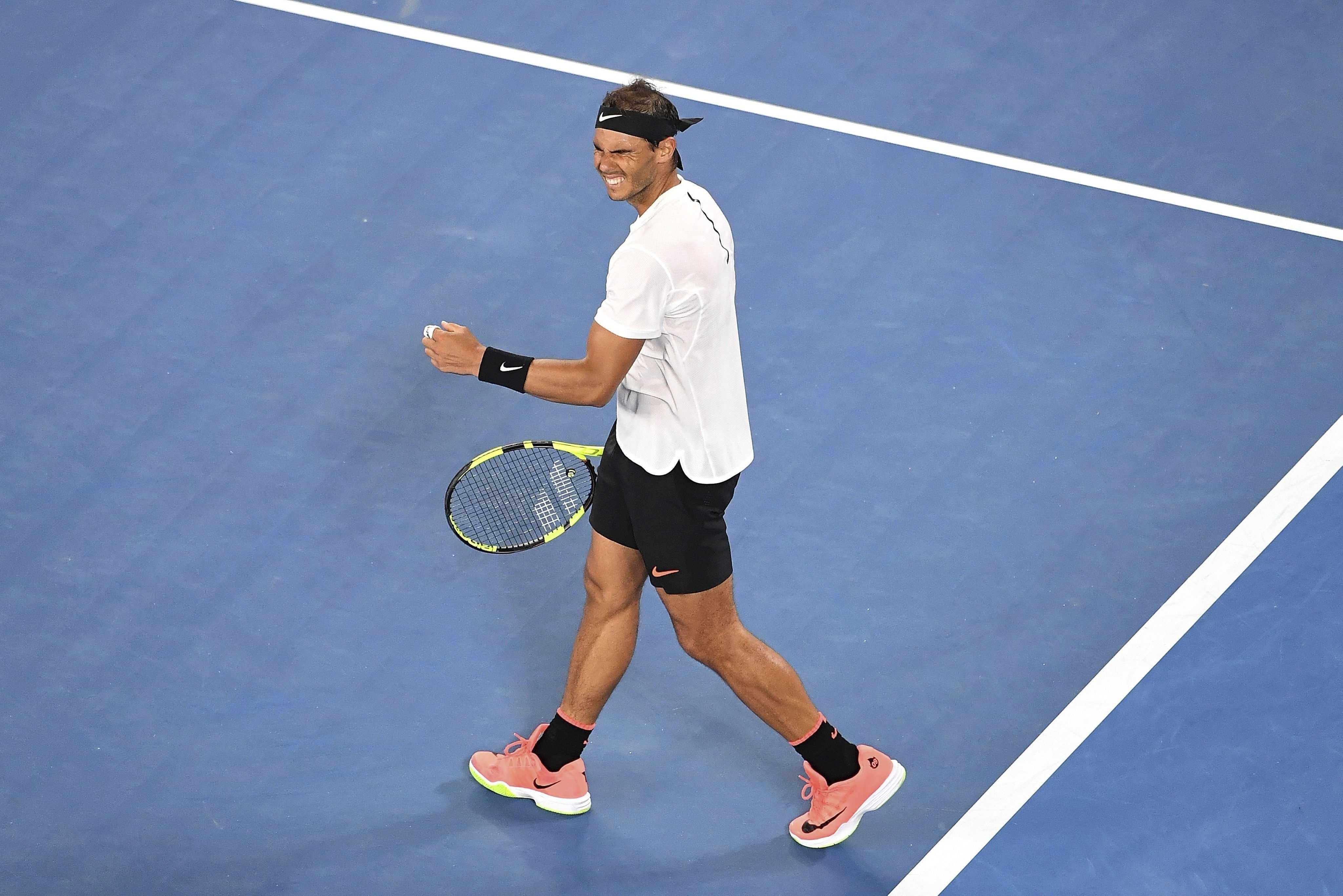 Nadal sonríe en Melbourne