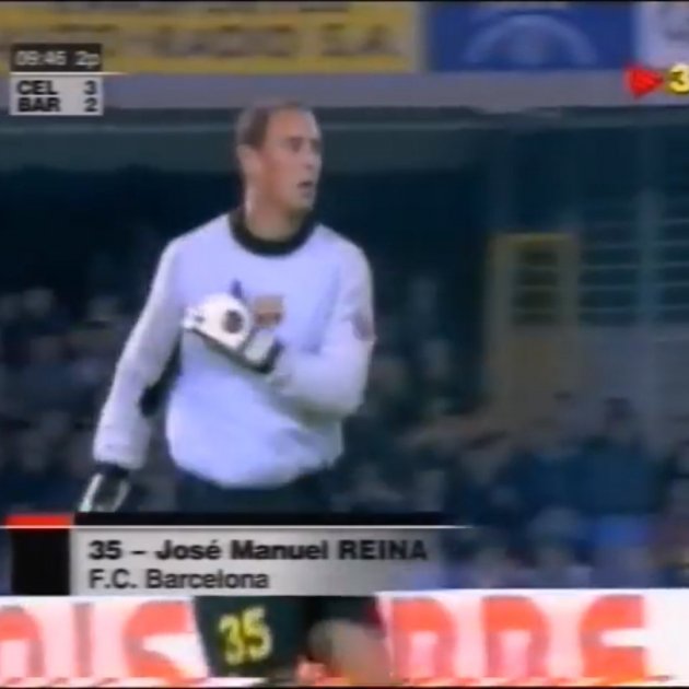 Pepe Reina Barça año 2000 TV3