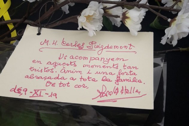 nota ofrenda floral Padre Puigdemont Sant Jaume Generalitat - X.A