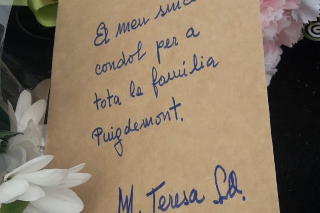 nota ofrenda floral Padre Puigdemont Sant Jaume Generalitat - X.A