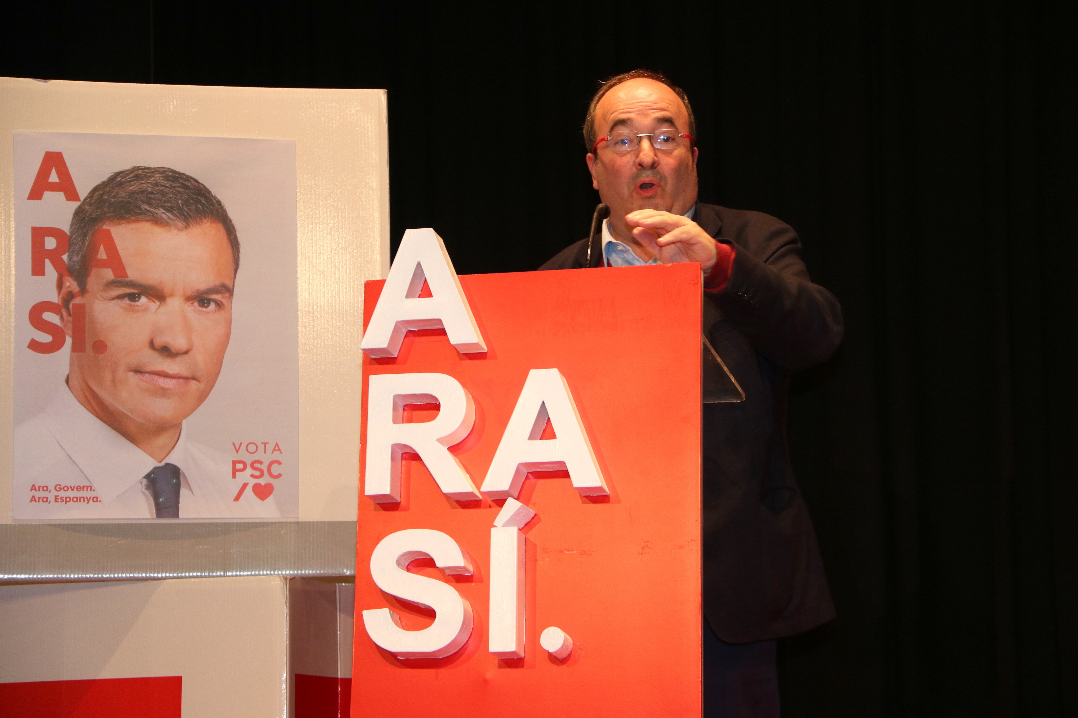 Iceta: "No se puede intentar borrar del mapa a quien no piensa como tú"