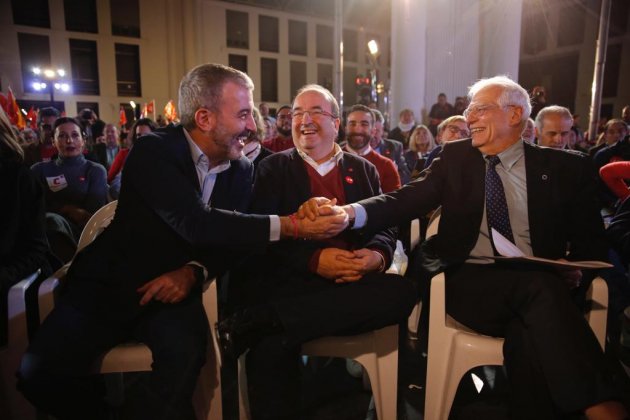 EL NACIONAL jaume collboni miquel iceta josep borrell tancament campanya psc 10-n - sergi alcazar EL NACIONAL jaume collboni miquel iceta josep borrell tancament campanya psc 10-n - sergi alcazar