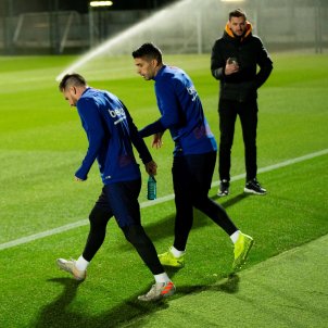 messi suarez barça entrenament efe messi suarez barça entrenament efe