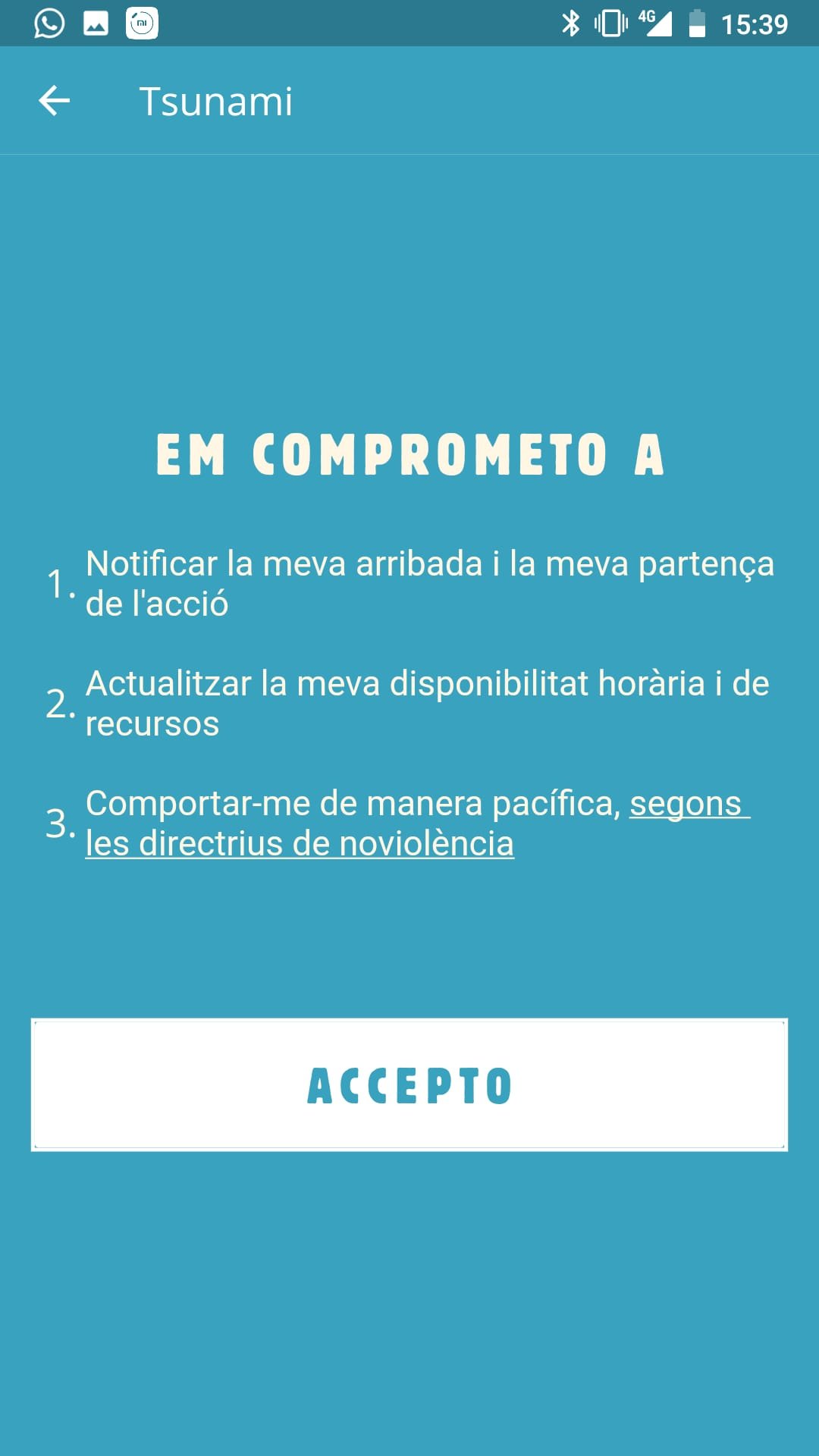 primera accio tsunami app