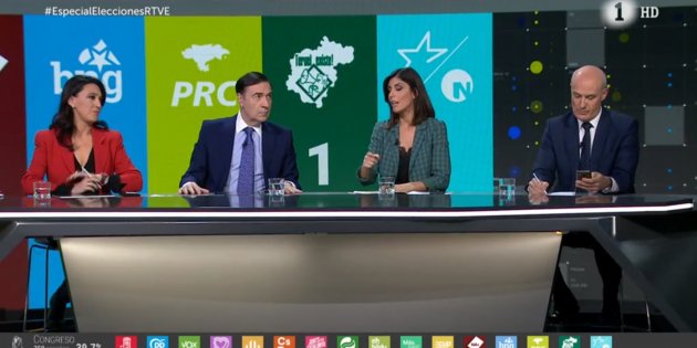 Raquel Ejerique noche electoral 2 10N TVE