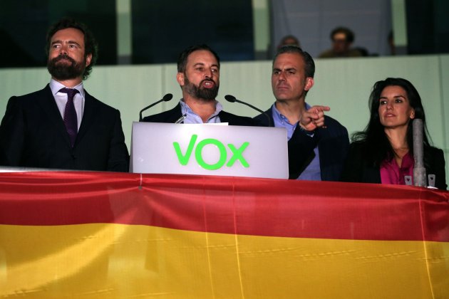 Abascal celebración VOX EFE