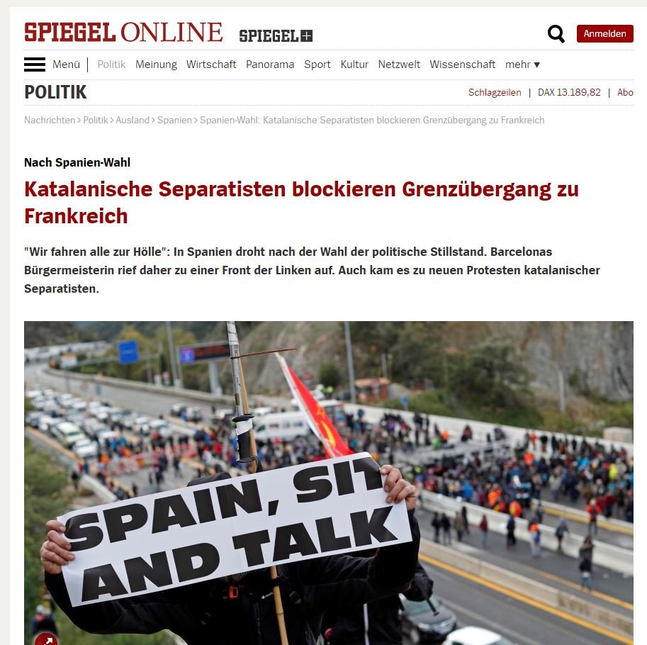 Der Spiegel la Jonquera