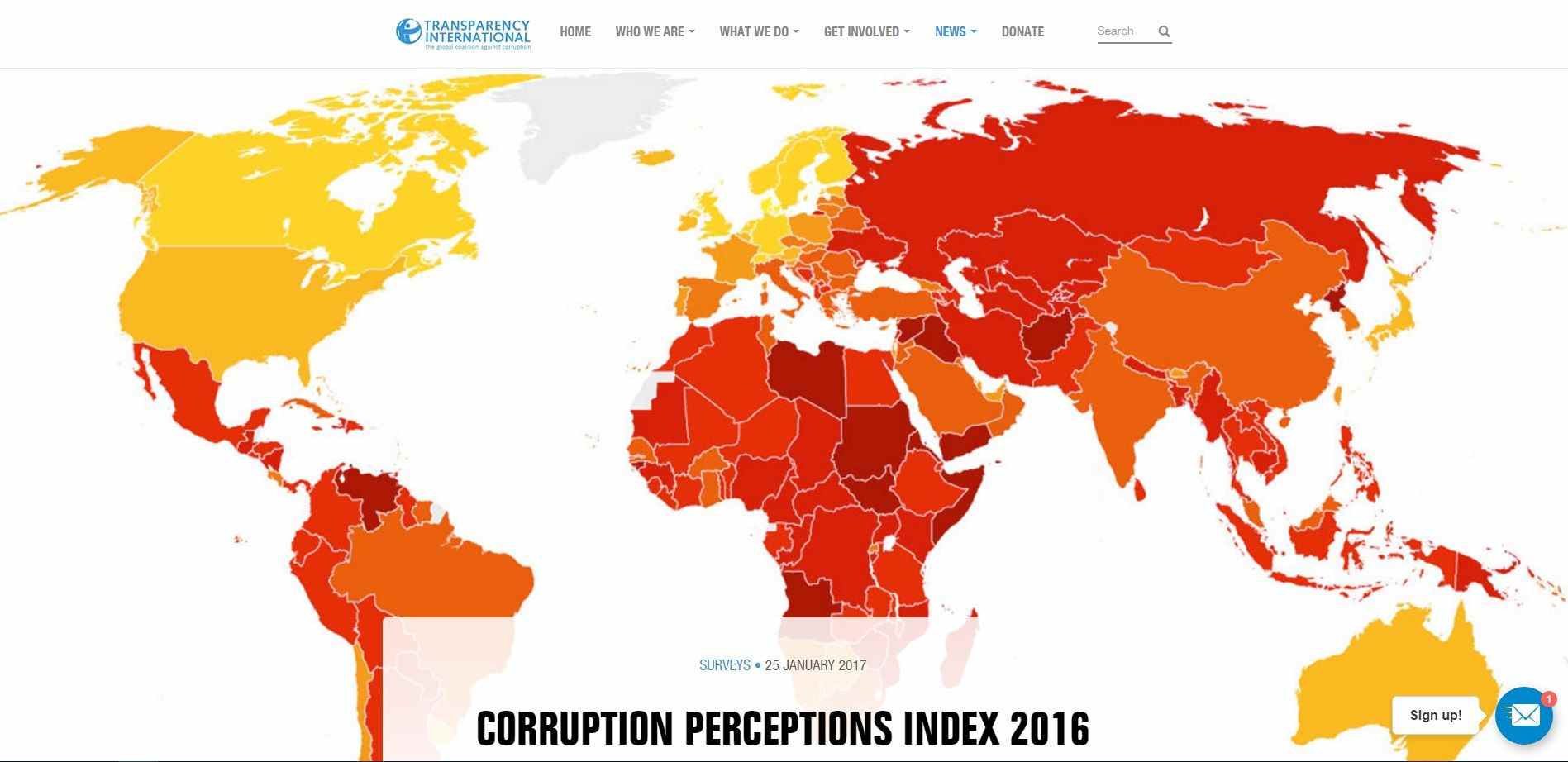 Espanya ocupa la posició 41 de 176 en percepció de corrupció