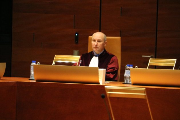 L'Advocat General del Tribunal de Justícia de la Unió Europea, el polonès Maciej Szpunar, durant la lectura de les conclusions sobre el cas Junqueras a Luxemburg (Horitzontal) acn