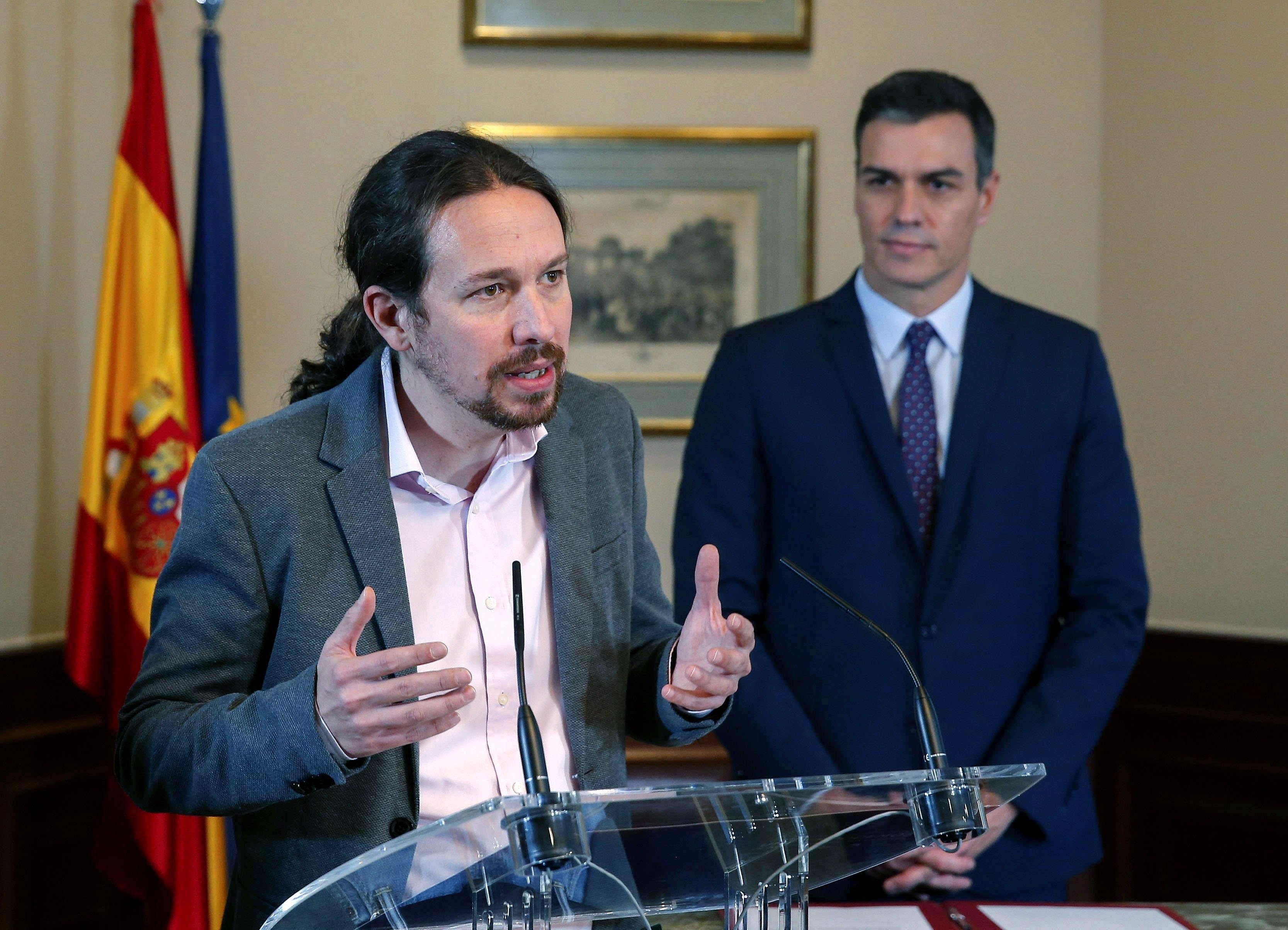 PSOE i Podemos apujaran l'IRPF a les rendes altes i derogaran la reforma laboral