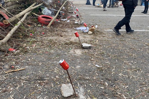Barricades tall Tsunami Democràtic   Adrià Rovida