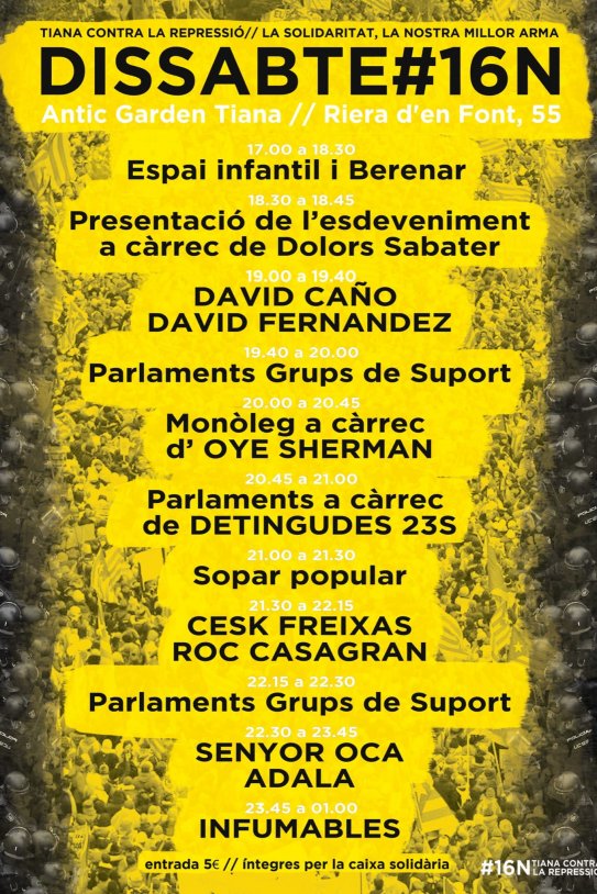 cartell antirepressio 16N