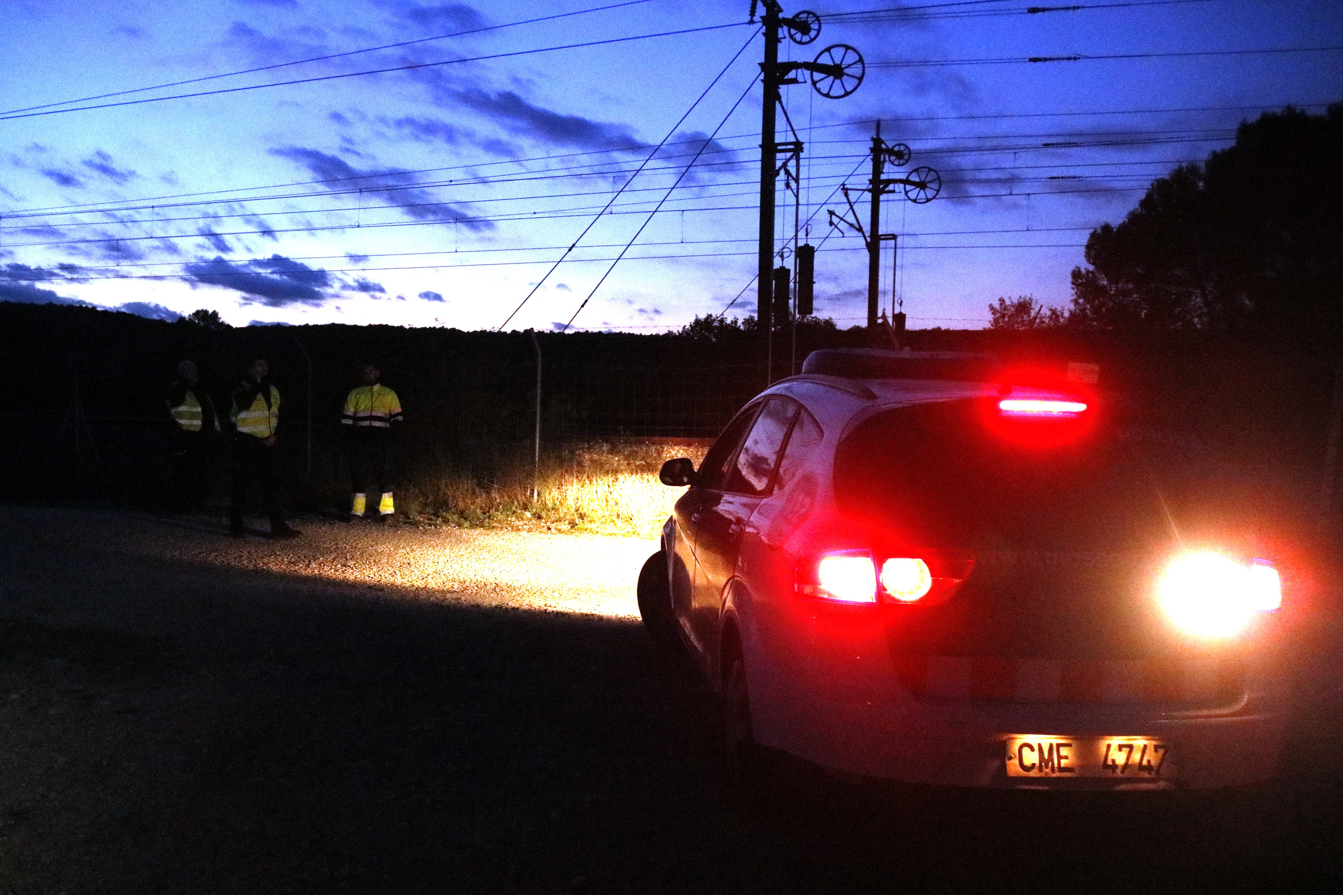 Mossos interceptan el coche de la hija de Torra en el intento de corte del AVE en Girona