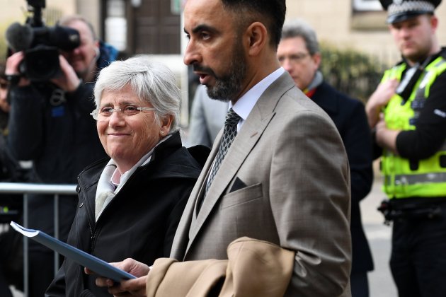 Clara Ponsatí y Aamer Anwar EFE