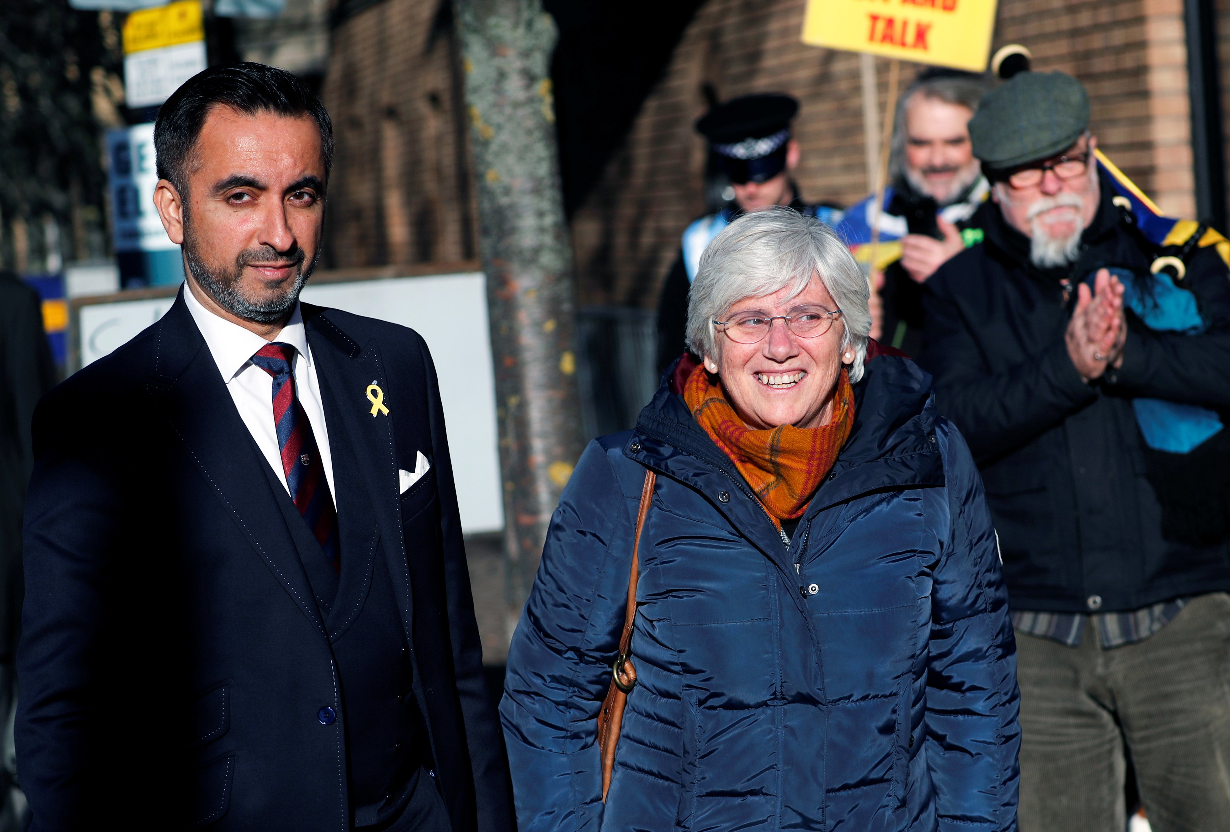 Clara Ponsatí es lliura a la policia escocesa