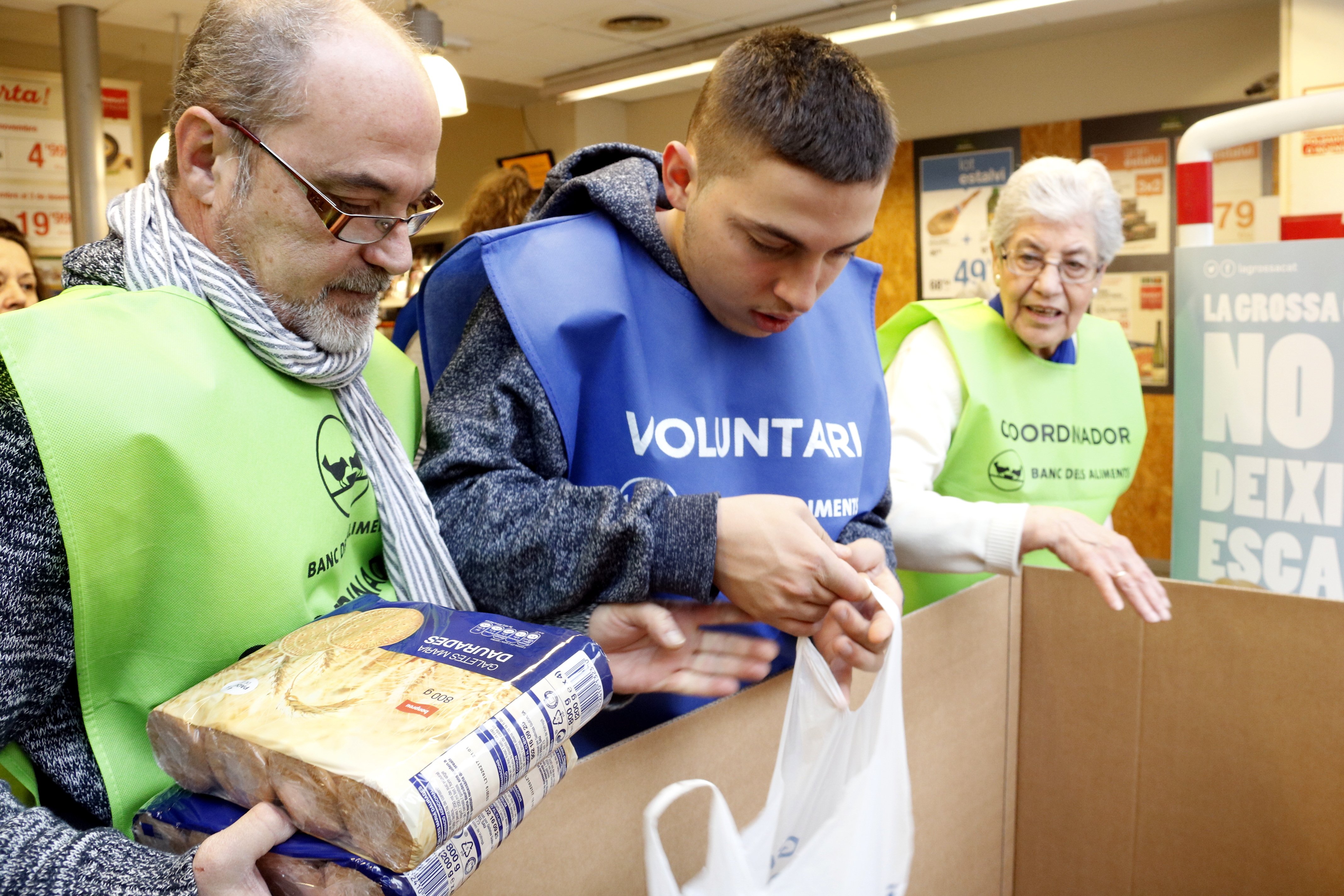 SOS del Banc dels Aliments: falten 9.000 voluntaris per al Gran Recapte