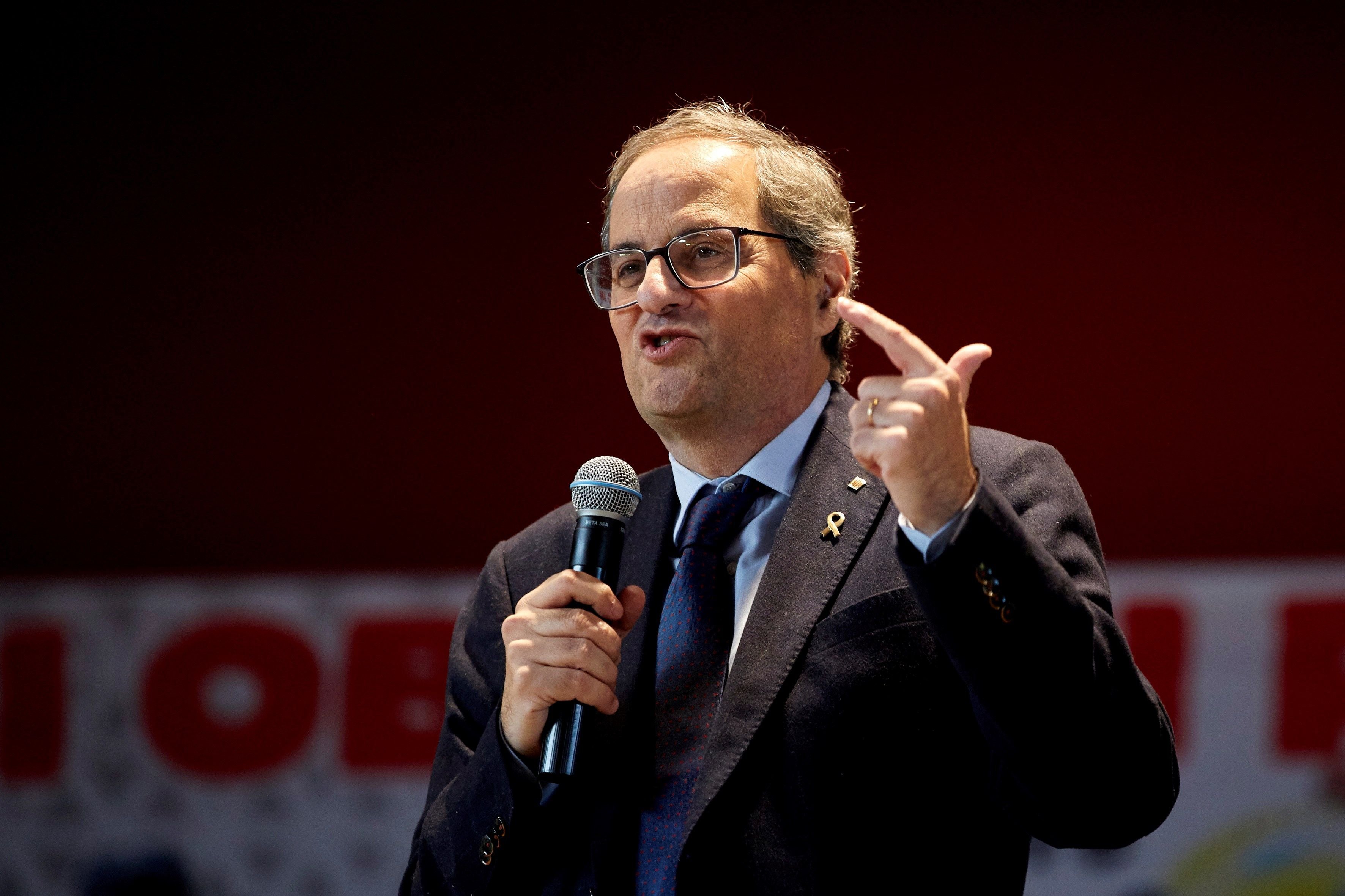 La cleca de Quim Torra a Ramon Espadaler