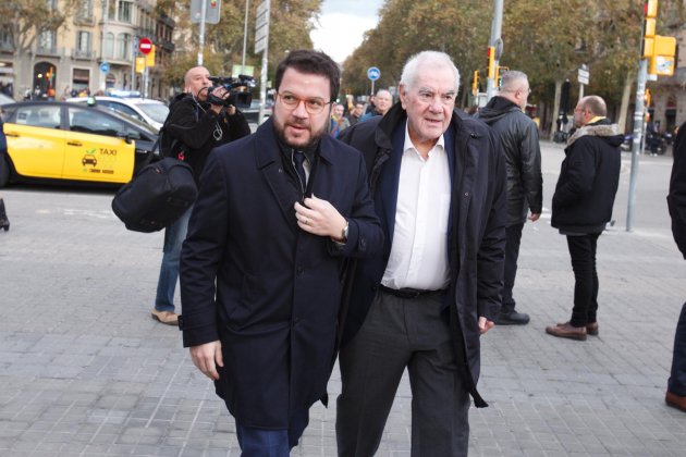 Pere Aragonès i Ernest Maragall judici torra llaços grocs   Mireia Comas