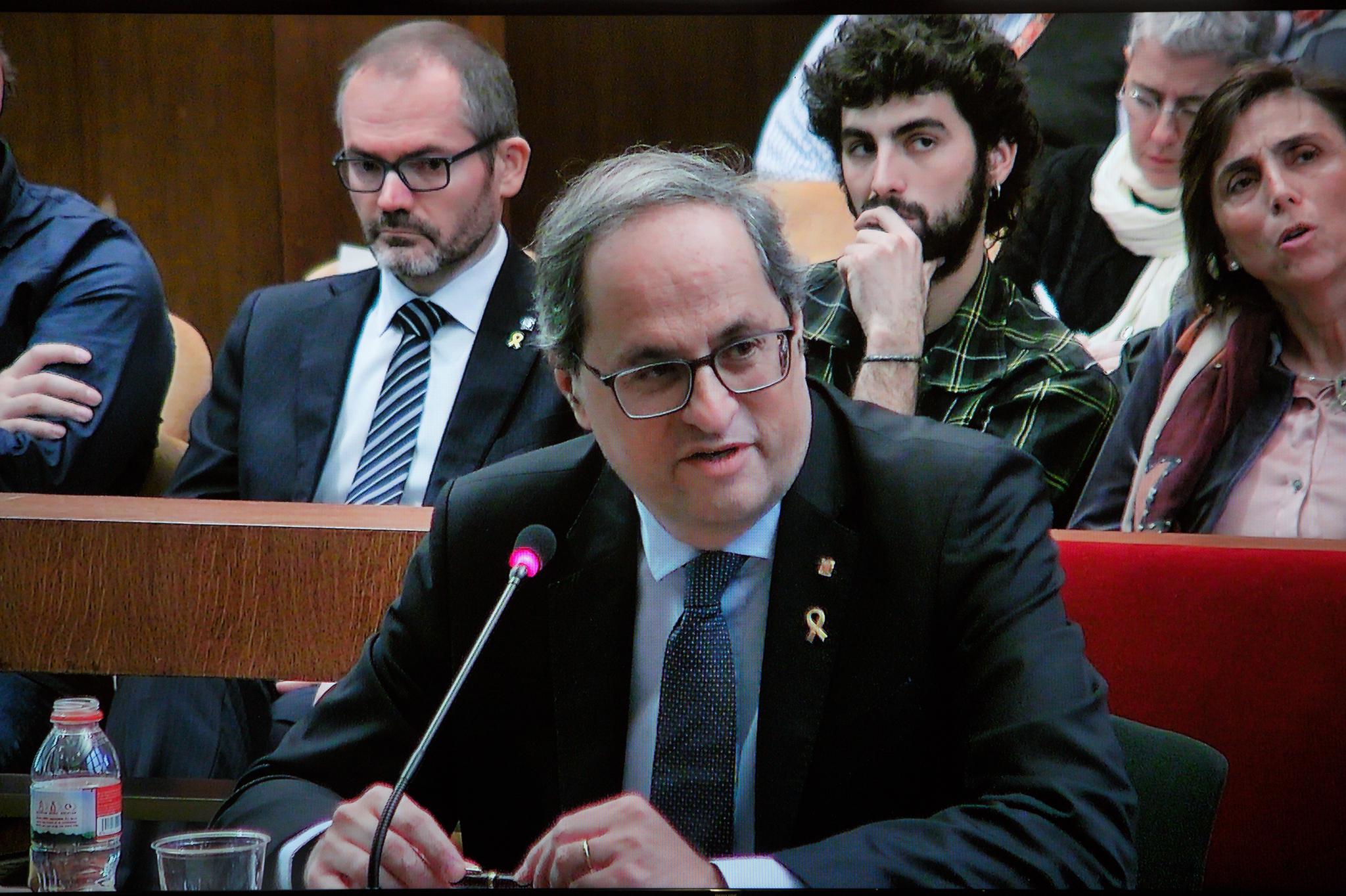 Judici exprés per inhabilitar Torra