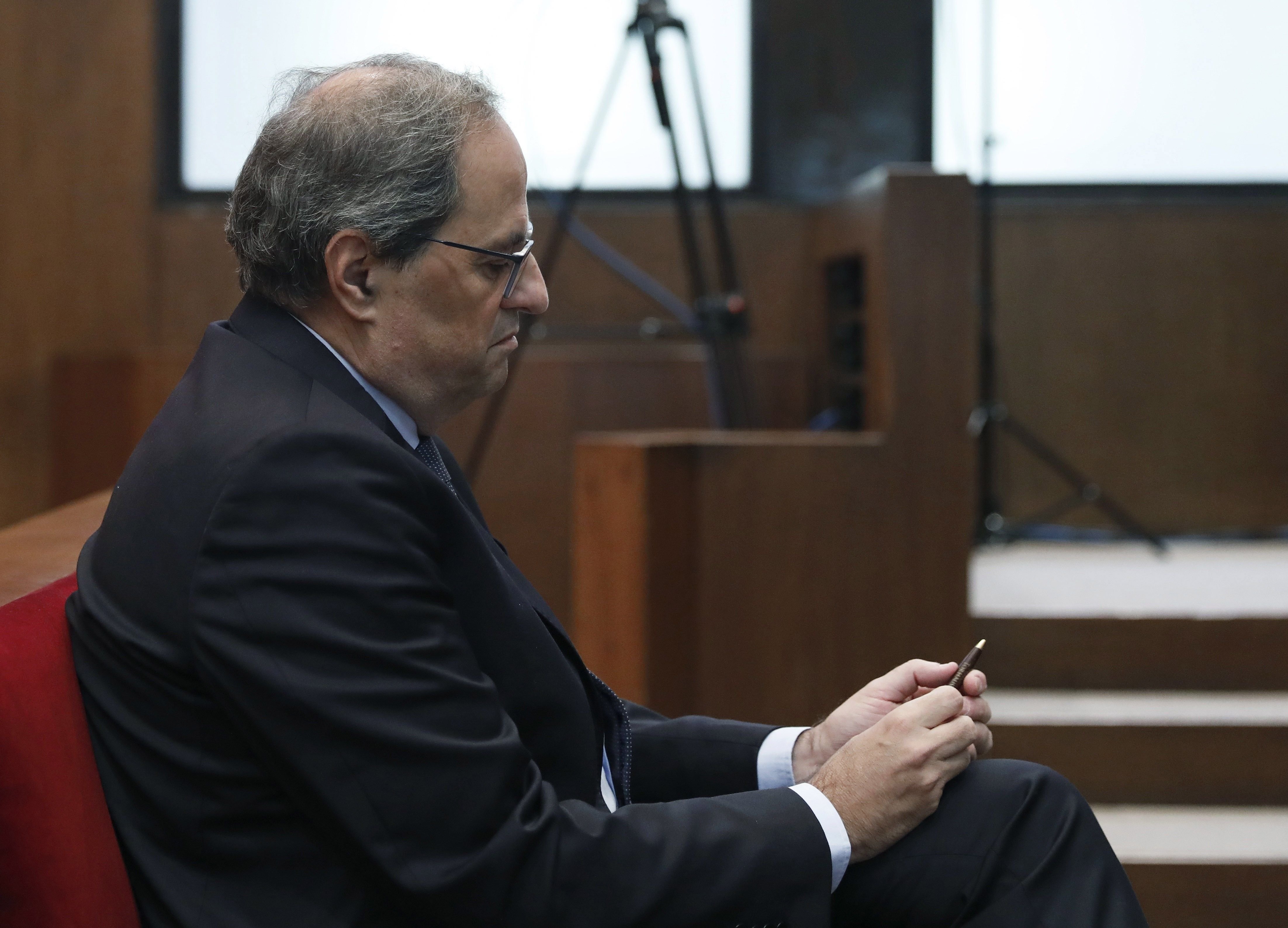 El TSJC desestima el recurso de Torra y mantiene la inhabilitación